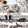 thumbnail image 4 of Cute Owls Outdoor Rug 6x9 Ft, Non Slip Washable Area Rug, Winter Vintage Animals Berry Black Plaid Patio Rugs Carpet Runner, Large Floor Mat for Indoor/Outdoor Deck Porch Camping, 4 of 8