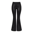 thumbnail image 3 of Gibobby pantalones anchos mujer Pantalones acampanados de mujer en varios colores Micro Slim (Negro, L), 3 of 5