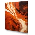 thumbnail image 2 of Designart "Lava Inspiration Fiery Glow IV" Abstract Liquid Ink Canvas Wall Art, 2 of 7