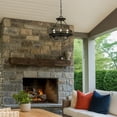 thumbnail image 6 of 60 X 3 Watt Metal Frame Pendant with Hardwired Switch, Textured Gray, 6 of 7