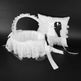 thumbnail image 4 of Cesta de flores, boda, novia, niña, anillo de flores, portador de almohada, cojín, características líderes de clase, 4 of 8