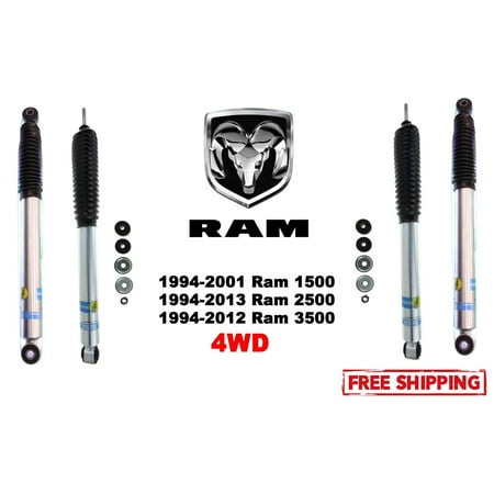 Bilstein B8 5100 4 Front & Rear Shocks for 94-13 Ram 2500 3500 0-2.5" Lift