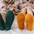 thumbnail image 5 of 6 Pairs Non Slip Hospital Socks for Women Fluffy Fuzzy Slipper Socks with Grips, 5 of 6