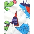 thumbnail image 6 of Mikrdoo Beach Surfing Dinosaur Print Boys Creative Button-down Shirt, Casual Short Sleeve Lapel Shirt Tops, Boys Clothes For Summer Outdoor, 6 of 9