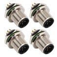 thumbnail image 1 of M12 Aviation 6 Core Plug, Stable Performance High Pressure Resistant Easy To Install Long Service Life Aviation Electronic Connector For Marine ANGGREK CB1619, 1 of 8