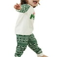 thumbnail image 4 of Family Matching Clothes Christmas Sleepwear  Tree Print Tops Trousers Baby Romper Pajamas Set, 4 of 7