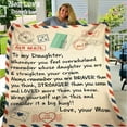 thumbnail image 1 of LHSHID To My Daughter Blanket from Mom Birthday Christmas Blanket Gifts Mom to Daughter Fleece Blanket 30x40in, 1 of 5