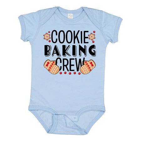 

Inktastic Christmas Cookie Baking Crew with Oven Mitts Gift Baby Boy or Baby Girl Bodysuit