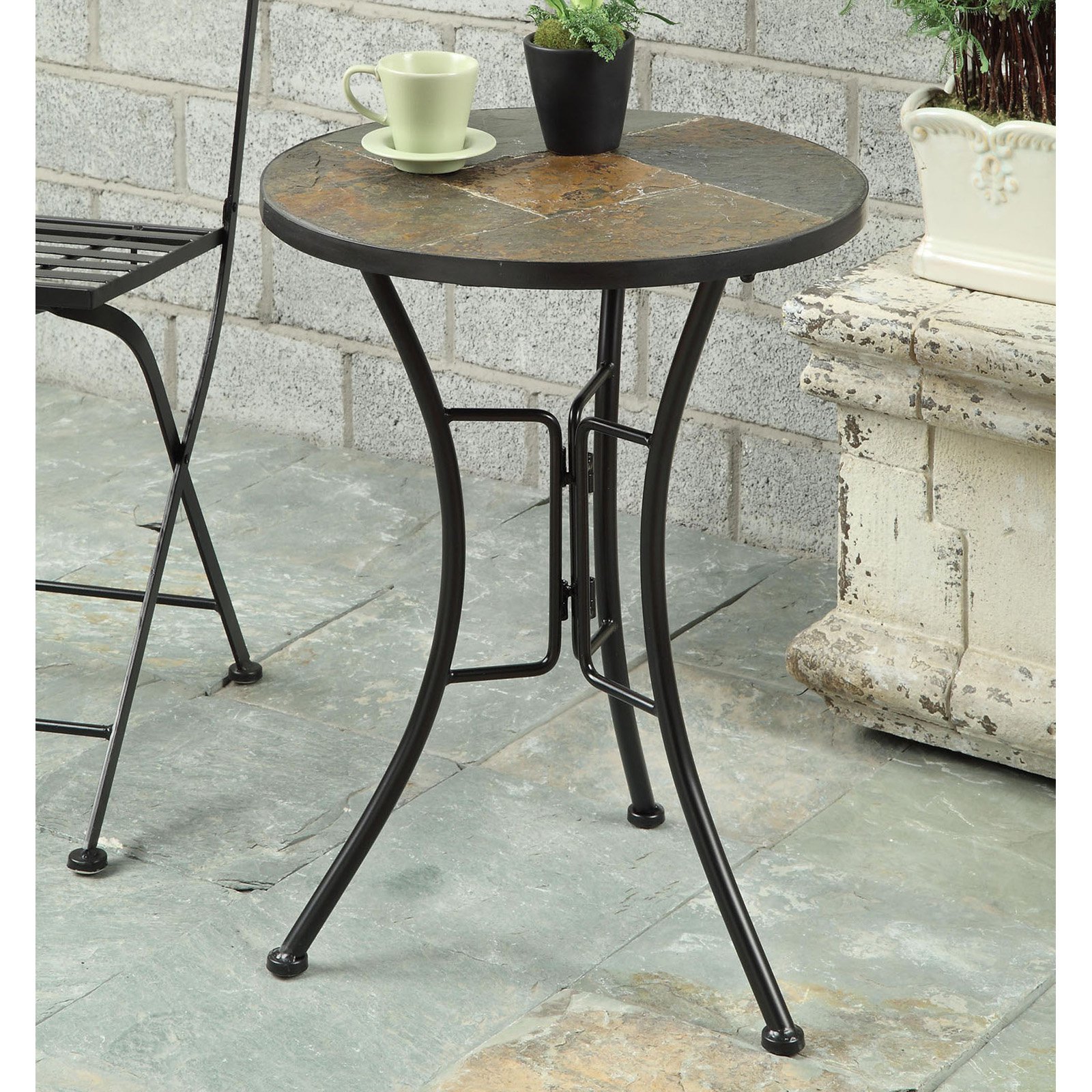 4D Concepts Slate Round Top Table