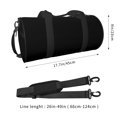 thumbnail image 2 of Fotbe Black Bolsa Deportiva de Lona Plegable con Estampado, Bolsa de Gimnasio con Bolsillo Seco/Húmedo, Bolsa de Viaje Ultraligera de Gran Capacidad, 2 of 6