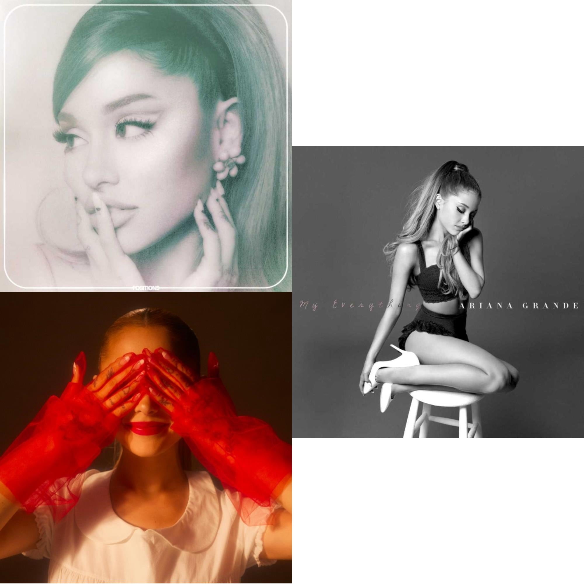 Positions (Coke Bottle Clear LP Vinyl) & Eternal Sunshine (X) (Ruby LP Vinyl) & My Everything