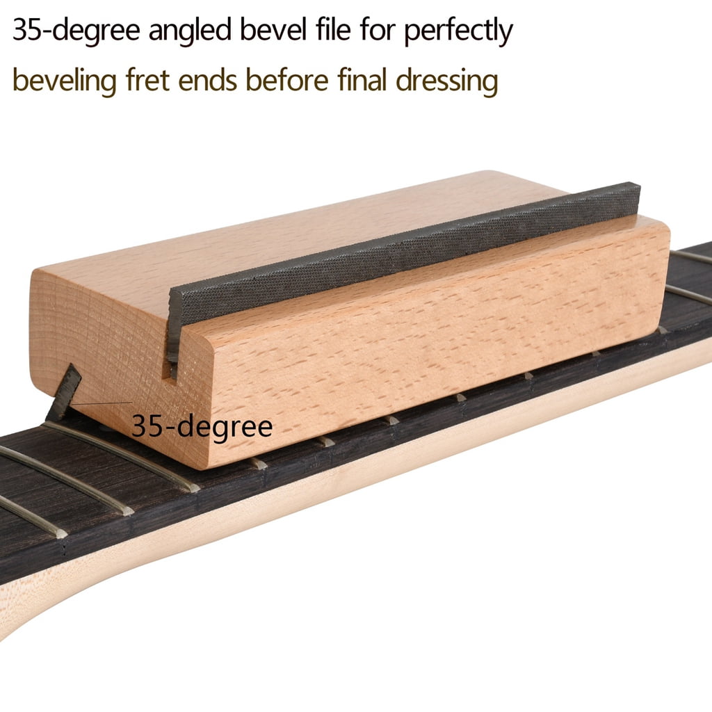 Guitar Fret Bevel File 35/90 Degree for Fret End Dressing Luthier Tool