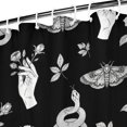 thumbnail image 3 of Snake and Hand Gothic Pattern Modern Waterproof Shower Curtain Set with 12 Hooks, Washable Decorative Bathroom Shower Curtain, 3 of 6