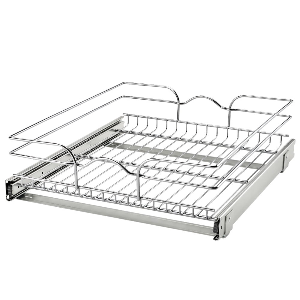 Open Box Rev-A-Shelf 12" x 22" Single Pull Out Cabinet Basket 4 Pack