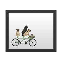 Trademark Fine Art 'Pug Tandem' Markerboard by Fab Funky