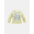 thumbnail image 5 of No Boundaries Oversized Graphic Crewneck Sweatshirt, Midweight, Women's and Women's Plus, 5 of 5