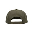 thumbnail image 3 of Top Headwear Mens Cotton Twill Trucker Hat - 5 Panel Snapback Cap, Olive, 3 of 4
