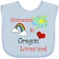 thumbnail image 3 of Inktastic Someone in Oregon Loves Me Boys or Girls Baby Bib, 3 of 4