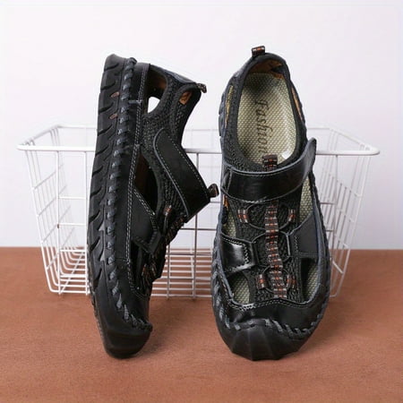 

Non-Slip Hook And Loop Sandals Wear-resistant Comfy Beach Shoes Summer