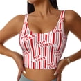 thumbnail image 1 of Balery Popcorn 1 Sujetadores deportivos con espalda cruzada para mujer, acolchados, sin costuras, de alto impacto, ideales para yoga, gimnasio, entrenamiento y fitness.-XX-Large, 1 of 8