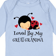 thumbnail image 4 of Inktastic Loved by My Great Grandma Girls Long Sleeve Baby Bodysuit, 4 of 5