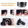 thumbnail image 3 of K&F Concept OM vers NEX Adaptateur de Monture d'Objectif, Compatible avec Objectif Olympus OM et Compatible avec Caméras Sony Alpha E Mount, 3 of 6
