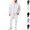 White, variant on HAJWOH Sweatsuits for Mens Full Zip Drawstring Casual Hooded and sweatpants with Pockets Running Jogging Sport Comfort Suit