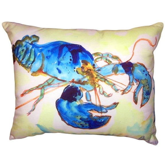 16 x 20 in. Green-Blue Lobster No Cord Pillow