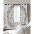 thumbnail image 4 of Watercolor Flowers Blackout Curtains for Bedroom Living Room Darkening Curtains 63 Inches Long Pastoral Farmhouse Botanical Floral Window Curtain 2 Panels Set Window Treatment Grommet Drapes 42"x63", 4 of 9