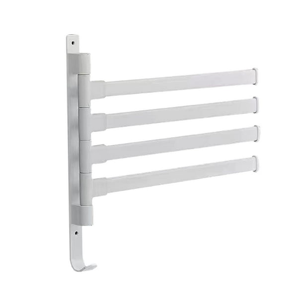 Toallero giratorio, toallero de baño, barra de toalla, colgador de toallas de baño para Blanco