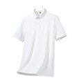 thumbnail image 3 of Chiccall Mens Plus Size Shirts Hiking Short Sleeve Solid Summer Casual Loose Stylish Shirts L White, 3 of 5