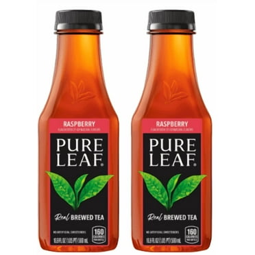 Pure Leaf Raspberry Real Brewed Iced Tea, 16.9 oz, 6 Bottles - Walmart.com