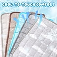 thumbnail image 4 of Dog Cooling Mat, 2026 Upgrade Pet Self Cooling Mat Summer Sleeping Pad for Dogs Cats, Washable Portable Breathable Cooling Blanket Cool Pet Bed for Outdoor Indoor (Blue, XXL: 59"x39.4"), 4 of 7