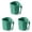 Green*3, variant on 2PC Orange Plastic Mouthwash Cup with Toothbrush Slot - Portable Bathroom Rinse Mug with Handle