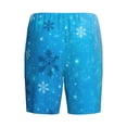 thumbnail image 2 of Lsque Winter With Snowflakes Mens Sleep Pajama Shorts,Short Pajama Pants, Cotton Ultra-Soft Knit-4X-Large, 2 of 9