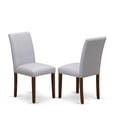 thumbnail image 1 of Sillas de comedor East West Furniture ABP8T05 Abbott Parson, acolchadas en tela de lino gris, juego de 2, 1 of 8