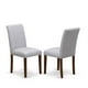 thumbnail image 1 of Sillas de comedor East West Furniture ABP8T05 Abbott Parson, acolchadas en tela de lino gris, juego de 2, 1 of 8