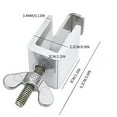 thumbnail image 2 of Serrure de Porte de Voyage Portable Dispositif de Sécurité de Porte d'Hôtel en Alliage d'Aluminium et Acier Inoxydable, 2 of 9