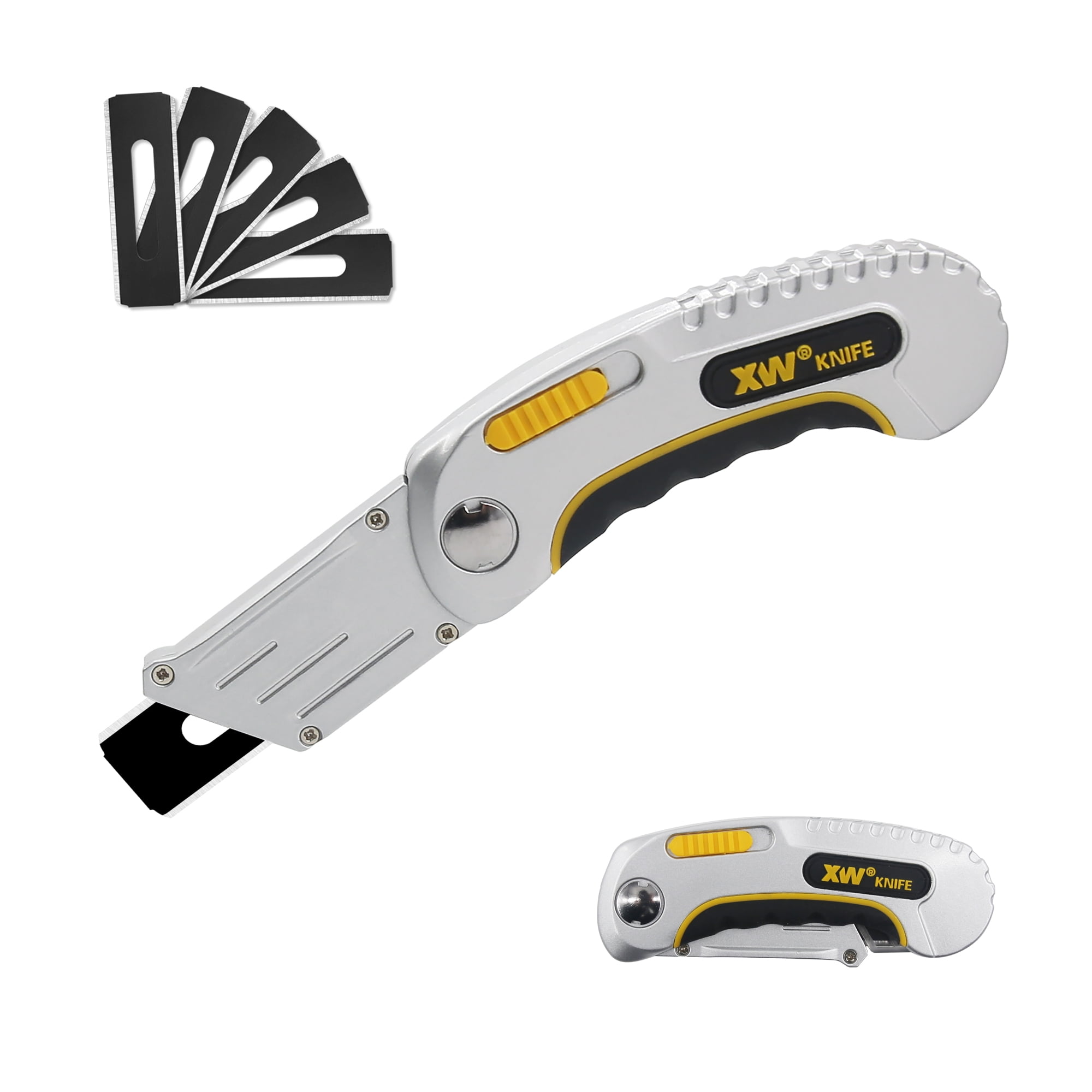 Kraft Tools FC548 10 Professional Heavy-Duty Carpet Knife Blades w/Round Corner