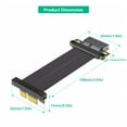 thumbnail image 6 of PCIE4.0 1X Right Angle Risers Card Extender 180 Degree to 90 Degree Ribbon Extender Card for Computer Motherboard, 6 of 8