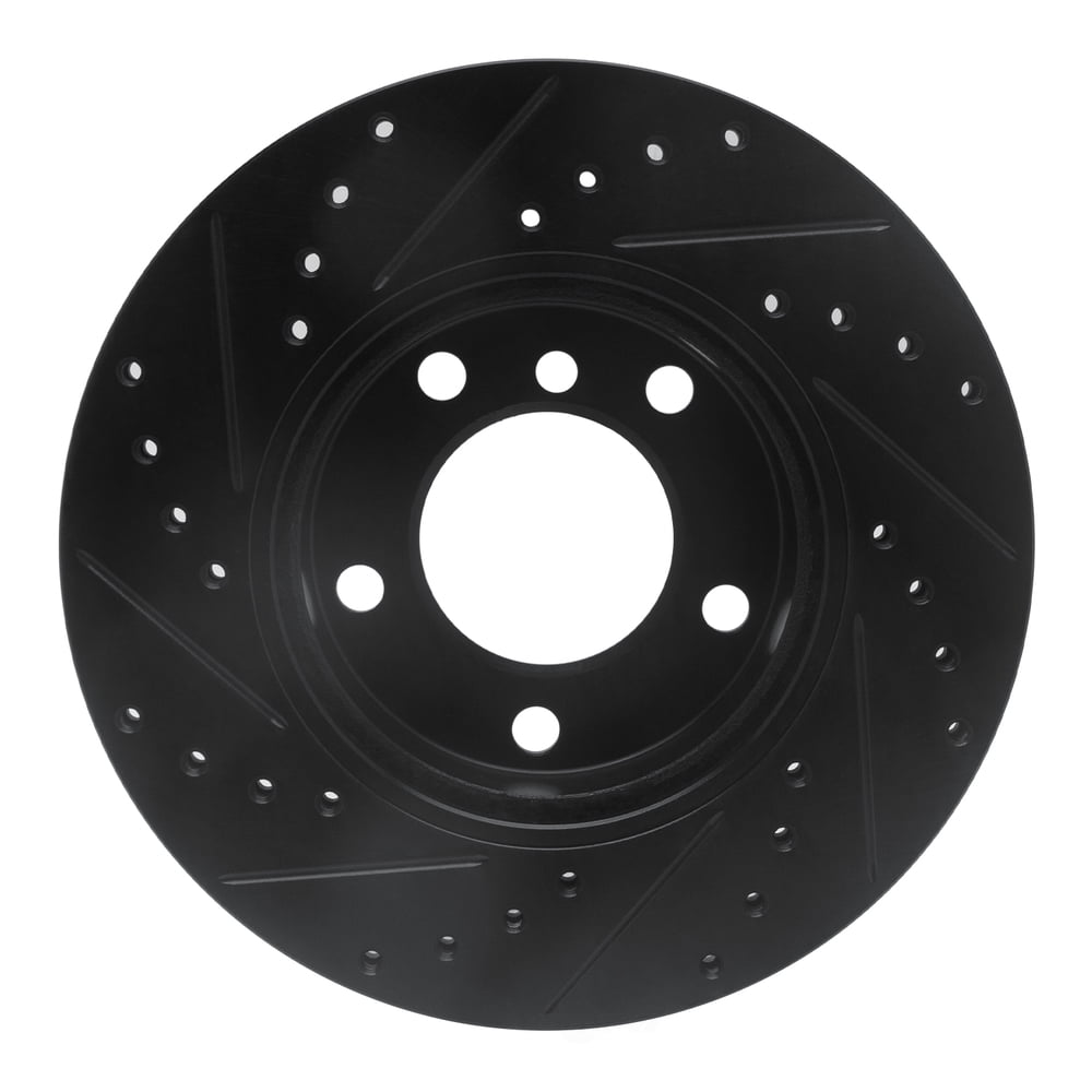 Dynamic Friction Company 633-31027R DFC Brake Rotor - Drilled And Slotted - Black