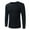 Black, variant on SHTXOZHI V Neck Shirts for Men Long Sleeve Button Classic T-Shirts Solid Color Casual Tee Tops