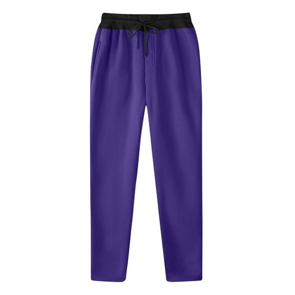Htigea Clearance Joggers for Men Sweatpants Workout Athletic Pants with Pockets Drawstring Gym Running Pants under $10.00 Purple,XXXL