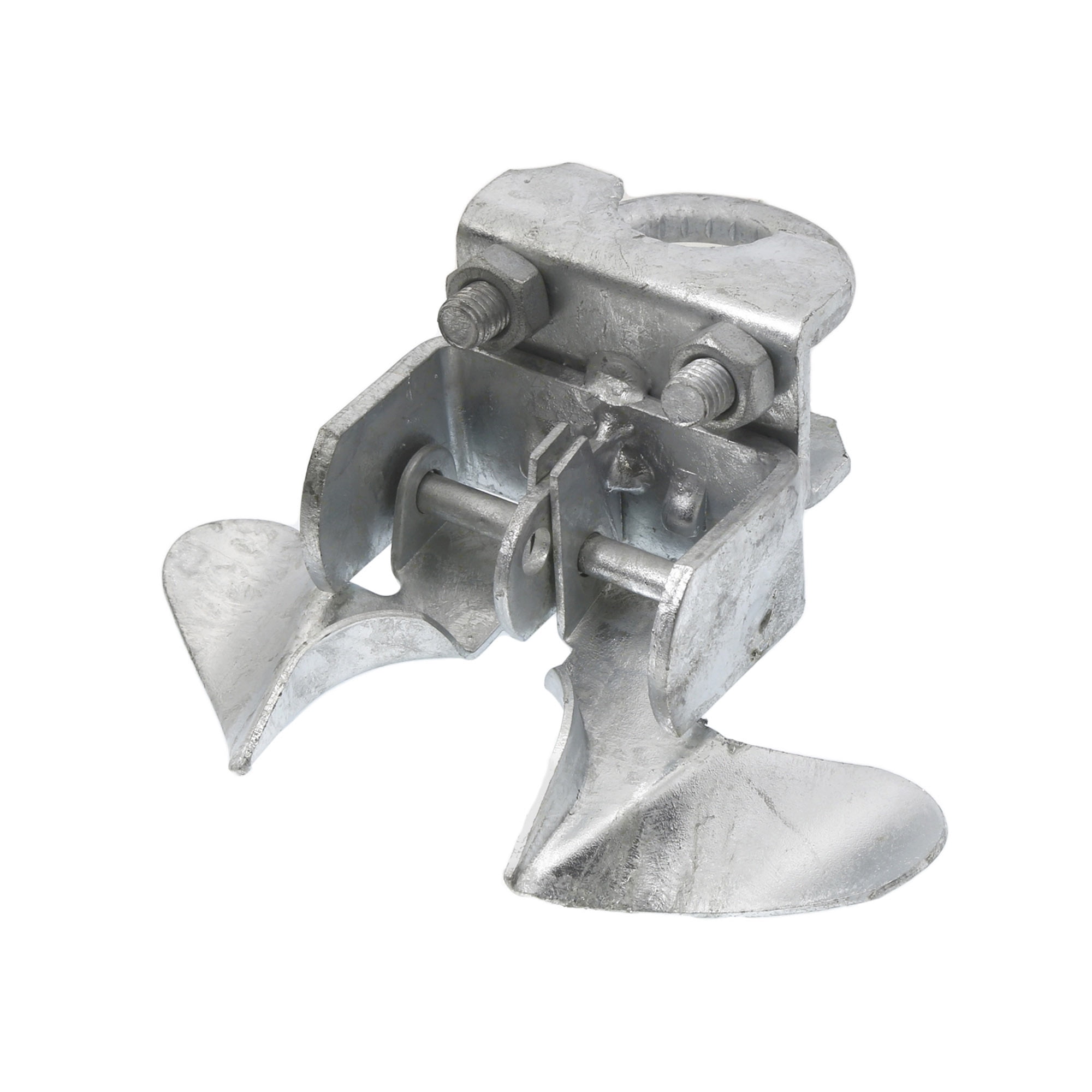 Plum Fittings Chain Link Fence Butterfly Gate Latch 1 3/8" x 1 7/8" OD | Fence Gate Latch | Galvanized Pressed Steel