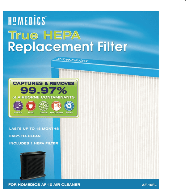 HoMedics True HEPA Replacement Filter, 75 CADR AF10FL