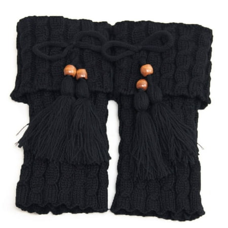 

ELENXS 1 Pair Knitted Leg Warmers Women Crochet Boot Cuffs Leg Warmer Woman Boho Boots Socks Lady Winter Boot