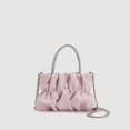 thumbnail image 2 of Bolso de hombro con diamantes de imitación para mujer, bolso cruzado con cadena de nubes plisado para fiesta de verano, 2 of 6