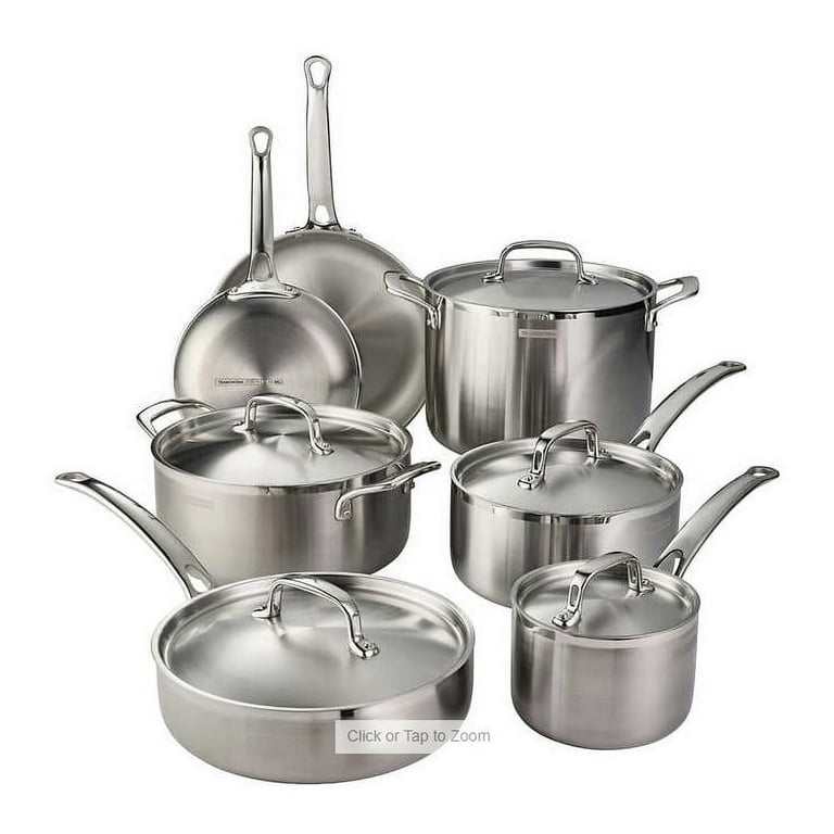 Tramontina Tri-Ply Clad 12 in Stainless Steel Wok 80116/046DS - The Home  Depot