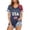 Dark Blue, variant on Womens Plus Size 4th of July V Neck Tshirts USA Flag Printed Patriotic Summer Tops Causal Loose Independent Day Short Sleevre Graphic Tee Shirts White1 XXXL
