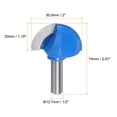 thumbnail image 2 of Unique Bargains 2packs Router Bit Core Box 1/2 Shank 2 Inch Cutting Dia. 2 Flutes Carbide Cutter, 2 of 4